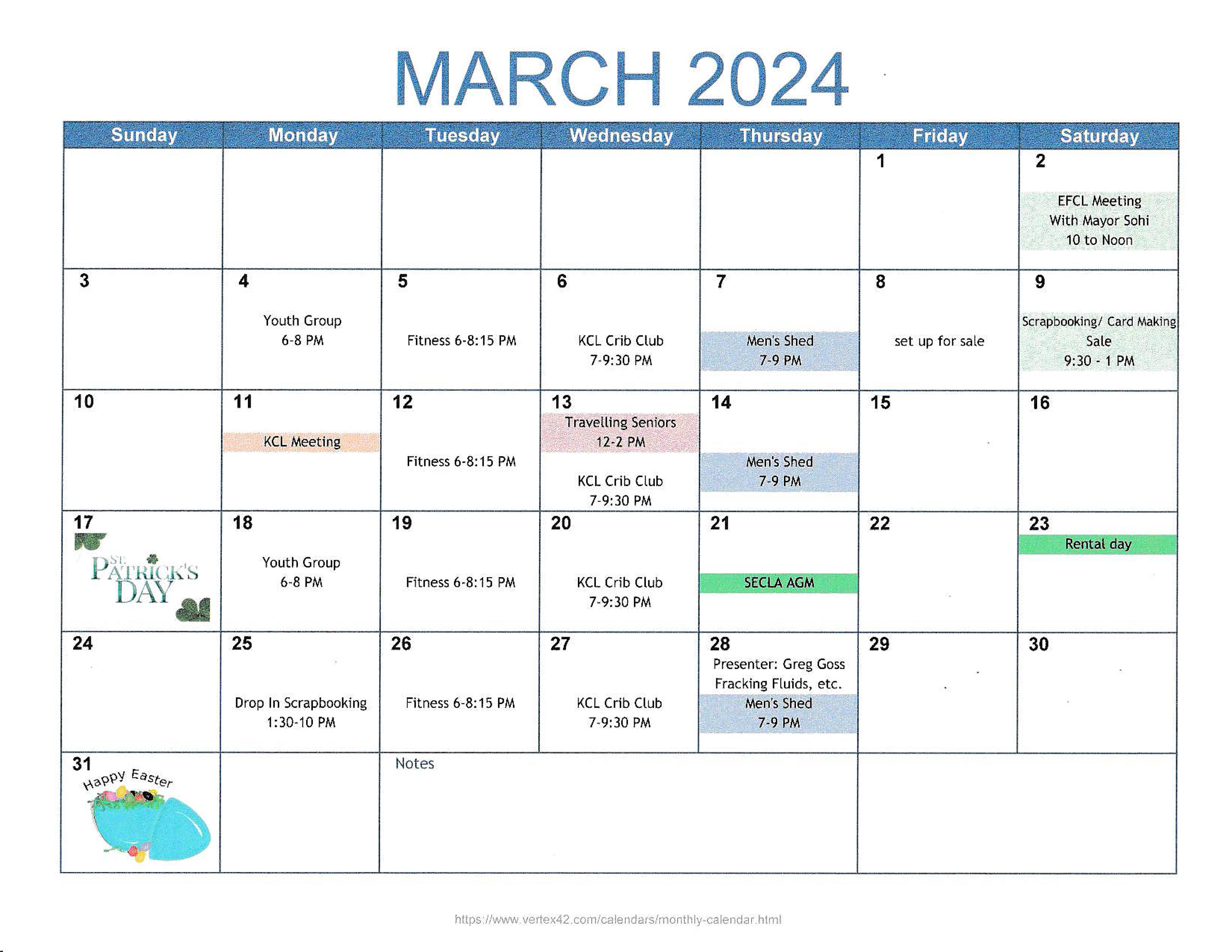 March-Calendar
